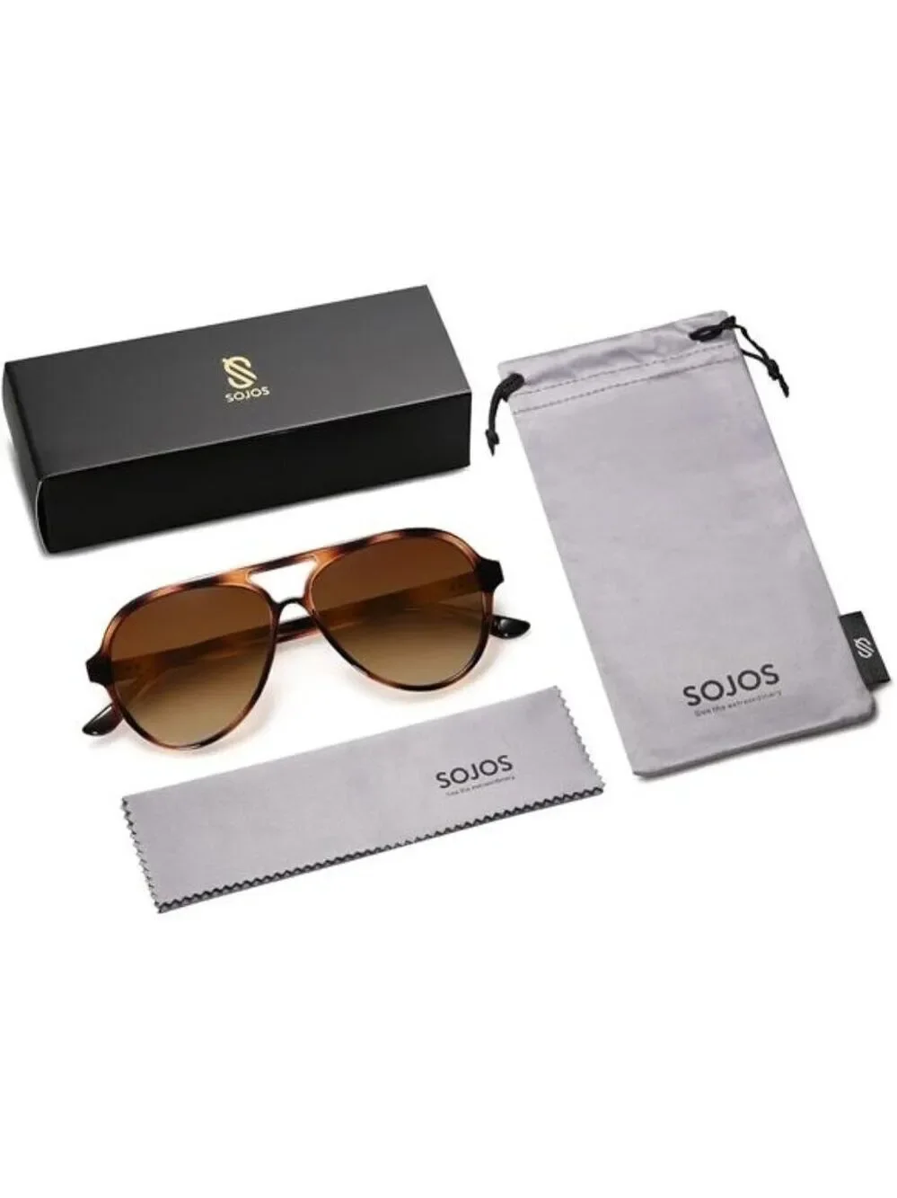 Classic Polarized Aviator Sunglasses for Women Men, Retro Trendy Pilot